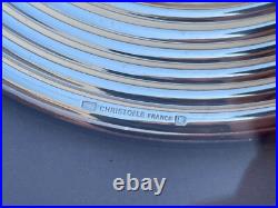 COUPE CHRISTOFLE MODELE VIBRATION EN METAL ARGENTÉ diametre 14,5 cm scellé