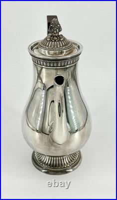 Cafetière Christofle modèle Malmaison en métal argenté