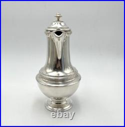 Cafetière GALLIA CHRISTOFLE modèle LOUIS XVI décor LAURIER métal argenté 25 cm