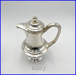 Cafetière GALLIA CHRISTOFLE modèle LOUIS XVI décor LAURIER métal argenté 25 cm