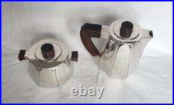 Cafetiere Sucrier Christofle Rare Modele Liberia 1927 Metal Argente Art Deco