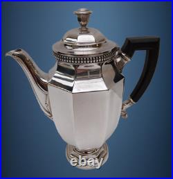 Cafetière, Verseuse CHRISTOFLE GALLIA Métal Argenté modèle COLBERT 5834 Art Déco