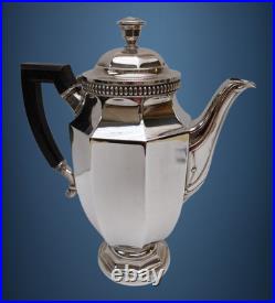 Cafetière, Verseuse CHRISTOFLE GALLIA Métal Argenté modèle COLBERT 5834 Art Déco