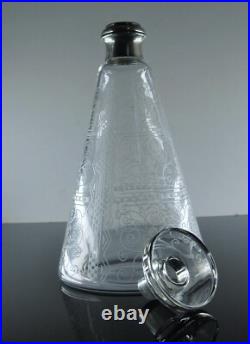 Carafe A Vin Whisky Grave Degage Acide Metal Argente Modele Lido Baccarat Signe Carafe A Vin Whisky Grave Degage Acide Metal Argente Modele Lido Baccarat Signe