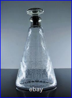 Carafe A Vin Whisky Grave Degage Acide Metal Argente Modele Lido Baccarat Signe Carafe A Vin Whisky Grave Degage Acide Metal Argente Modele Lido Baccarat Signe