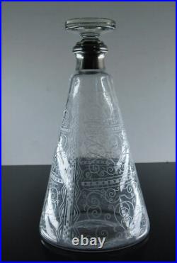 Carafe A Vin Whisky Grave Degage Acide Metal Argente Modele Lido Baccarat Signe Carafe A Vin Whisky Grave Degage Acide Metal Argente Modele Lido Baccarat Signe