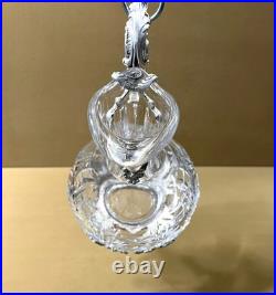Carafe aiguière / verseuse cristal et métal argenté modèle ROCAILLE MARLY 25 cm