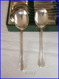 Christofle 12 Cuilleres A Glace Metal En Argente Modele Boreal En Coffret