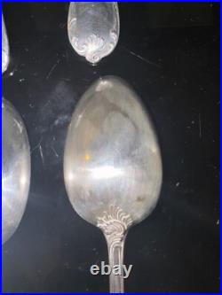 Christofle 12 cuillères à soupe en métal argenté Modèle Marly 20,5 cm