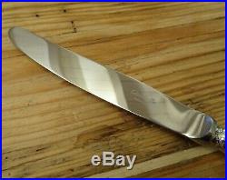 Christofle 12 grands couteaux métal argenté Modèle Marly lame inox lg 24,5cm TBE