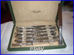 Christofle 24 Couteaux Filet Modele Chinon Etat Neuf