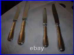 Christofle 24 Couteaux Filet Modele Chinon Etat Neuf