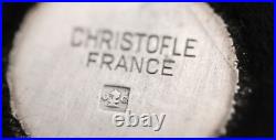 Christofle, 5 dessous de verres, modèle Louis-Philippe, en métal argenté