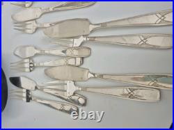 Christofle Art Déco Service Poisson 24p Métal Argenté Modèle Renoir 40gr Luxe Christofle Art Déco Service Poisson 24p Métal Argenté Modèle Renoir 40gr Luxe
