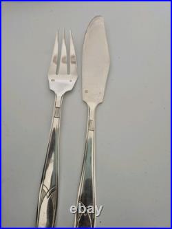 Christofle Art Déco Service Poisson 24p Métal Argenté Modèle Renoir 40gr Luxe Christofle Art Déco Service Poisson 24p Métal Argenté Modèle Renoir 40gr Luxe