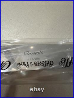 Christofle France 12 Couteaux De Table Métal Argenté Modèle America Neuf Blister