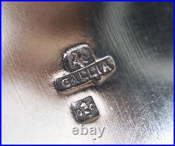 Christofle/Gallia service thé/café modèle Lauzun/Godrons, 4 pièces métal argenté