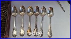 Christofle Ménagère 12 Petites Cuillères Modele Marly Métal Argenté en Boite