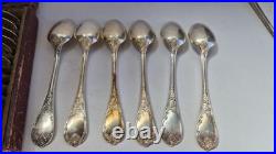 Christofle Ménagère 12 Petites Cuillères Modele Marly Métal Argenté en Boite