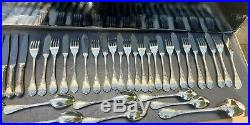 Christofle Menagere 61pcs Modele Marly Metal Argente Belle Brillance Peu Servie