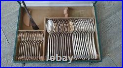 Christofle Modele America Menagere Art Deco 37 Pieces En Metal Argente Ancienne