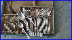 Christofle Modele America Menagere Art Deco 37 Pieces En Metal Argente Ancienne