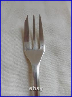 Christofle, Modele America, Serie De 12 Fourchettes A Gateaux En Metal Argente