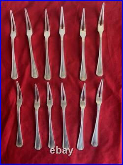 Christofle Modèle Boréal 12 Fourchettes A Escargot Métal Argenté