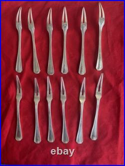 Christofle Modèle Boréal 12 Fourchettes A Escargot Métal Argenté