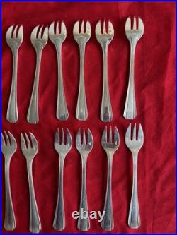 Christofle Modèle Boréal 12 Fourchettes A Huîtres Métal Argenté