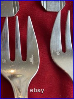 Christofle Modèle Boréal 12 Fourchettes A Huîtres Métal Argenté