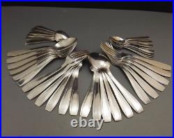 Christofle Modele Lotti Menagere Art Deco 36 Pieces Metal Argente Vers 1950 Christofle Modele Lotti Menagere Art Deco 36 Pieces Metal Argente Vers 1950