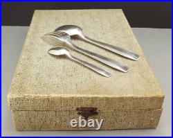 Christofle Modele Lotti Menagere Art Deco 36 Pieces Metal Argente Vers 1950 Christofle Modele Lotti Menagere Art Deco 36 Pieces Metal Argente Vers 1950