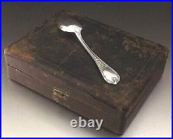 Christofle Modele Marly 12 Cuilleres A Cafe 14,5 CM Metal Argente Vers 1930