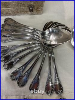 Christofle Modele Marly Menagere 37 Pieces En Metal Argente