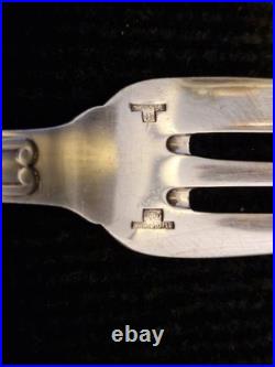 Christofle Modèle vendôme coquille Cuillère et fourchette de service L. 25