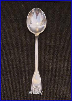 Christofle Modèle vendôme coquille Cuillère et fourchette de service L. 25