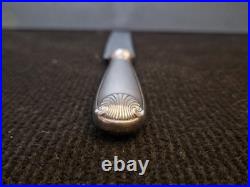Christofle Modèle vendôme coquille rare couteau à pain L. 28 cm TBE/étui