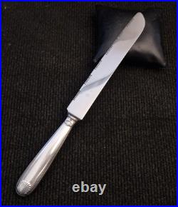 Christofle Modèle vendôme coquille rare couteau à pain L. 28 cm TBE/étui