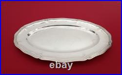 Christofle-Plat ovale en métal argenté modèle Chinon