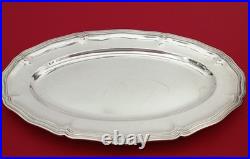 Christofle-Plat ovale en métal argenté modèle Chinon