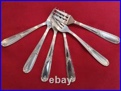 Christofle Service à dessert 15,5cm modèle GRAND BOURG en métal argenté 6 pièces