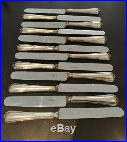 Christofle a Paris 12 grands couteaux de table model au Filet spatours lame inox