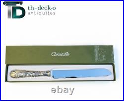 Christofle couteau a pain modele vinea en metal argente proche du neuf 1/2