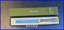 Christofle couteau a pain modele vinea en metal argente proche du neuf 1/2