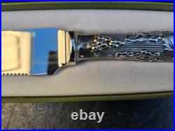 Christofle couteau a pain modele vinea en metal argente proche du neuf 1/2