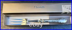 Christofle fourchette a gigot metal argente modele marly en boite proche du neuf