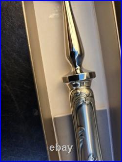 Christofle fourchette a gigot metal argente modele marly en boite proche du neuf