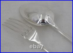 Christofle modèle Albatros, Art Déco, ménagère set de 36 pièces en métal argenté