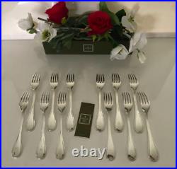 Christofle modèle Albi 12 fourchettes à dîner en métal argenté